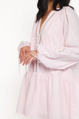 Hart Long Sleeve Mini Dress - Pink