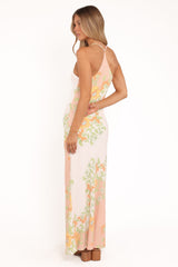 Haruki Maxi Dress - Yellow Spring Floral