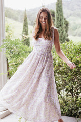 Hayden Maxi Dress - Purple Floral