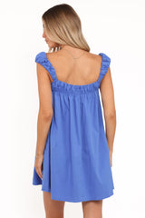 Helia Mini Dress - Cobalt Blue