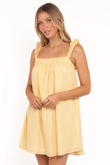 Helia Mini Dress - Mango Stripe