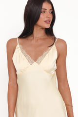 Hobi Midi Dress - Butter Yellow