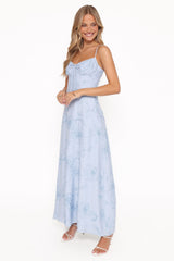 Houston Maxi Dress - Blue Floral