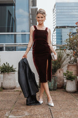 Hyatt Dress - Burgundy