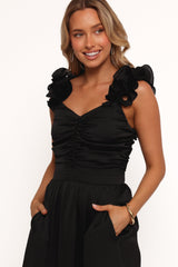 Inca Midi Dress - Black