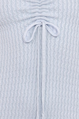 Irene Long Sleeve Midi Dress - Pale Blue