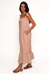 Irina Maxi Dress - Pink Stripe