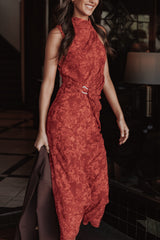 Isabeau Midi Dress - Red Roses