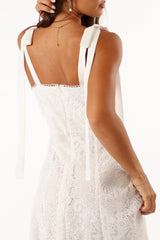 Jagger Midi Lace Dress - White