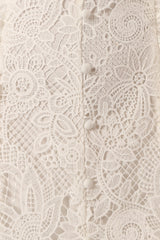 Jagger Midi Lace Dress - White