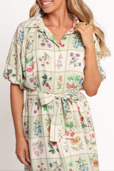 James Button Through Maxi Dress - Flower Market