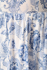 Janie Midi Dress - Blue Floral