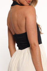 Jayden Maxi Dress - Black Cream