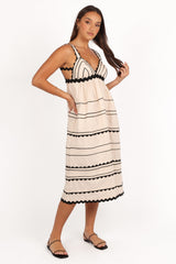Jeanie Midi Dress - Natural