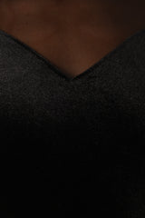 Jessica Long Sleeve Maxi Dress - Black