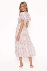 Jocelyn Maxi Dress - Ivory/Pink Floral