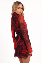 Jordi Mini Dress - Giovanna Rose Print