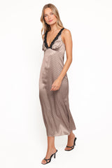 Joselyn Lace Maxi Dress - Polka Dot