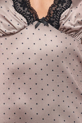 Joselyn Lace Maxi Dress - Polka Dot