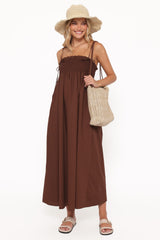 Josie Maxi Dress - Brown