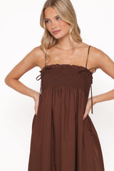Josie Maxi Dress - Brown