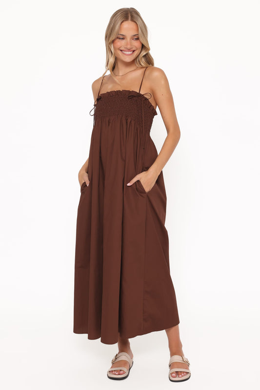 Josie Maxi Dress - Brown