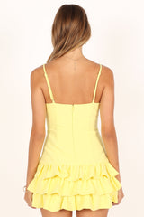 Junee Mini Dress - Lemon