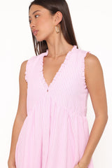 Kalan Maxi Dress - Pink Stripe