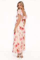 Kamie Maxi Dress - Pink Floral