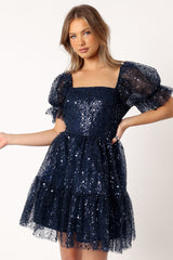 Karina Mini Dress - Navy
