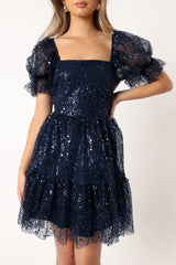 Karina Mini Dress - Navy
