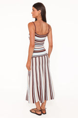 Karlin Maxi Dress - Blue Stripe