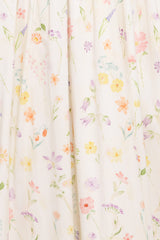 Katana Puff Sleeve Midi Dress - Floral