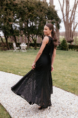 Keani Maxi Dress - Black Lace