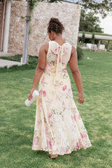 Keani Maxi Dress - Yellow Floral