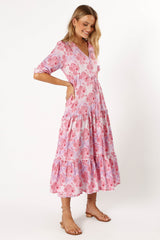 Kelda Dress - Pink/Purple