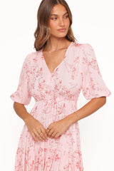 Kelda Dress - Rose Pink Floral