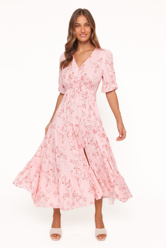 Kelda Dress - Rose Pink Floral