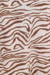 Kelsie Midi Dress - Brown Zebra