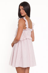 Keonia Mini Dress - Pink Stripe