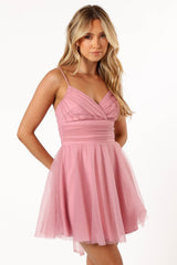 Kienna Tulle Mini Dress - Pink