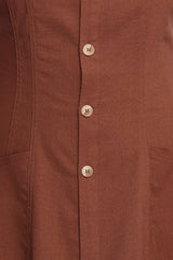 Kingsley Midi Dress - Chocolate