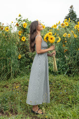 Kinslee Midi Dress - Black Gingham