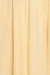 Kinslee Midi Dress - Yellow Gingham