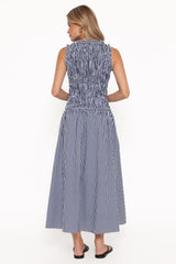 Kirrilee Maxi Dress - Blue Stripe