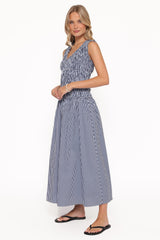 Kirrilee Maxi Dress - Blue Stripe