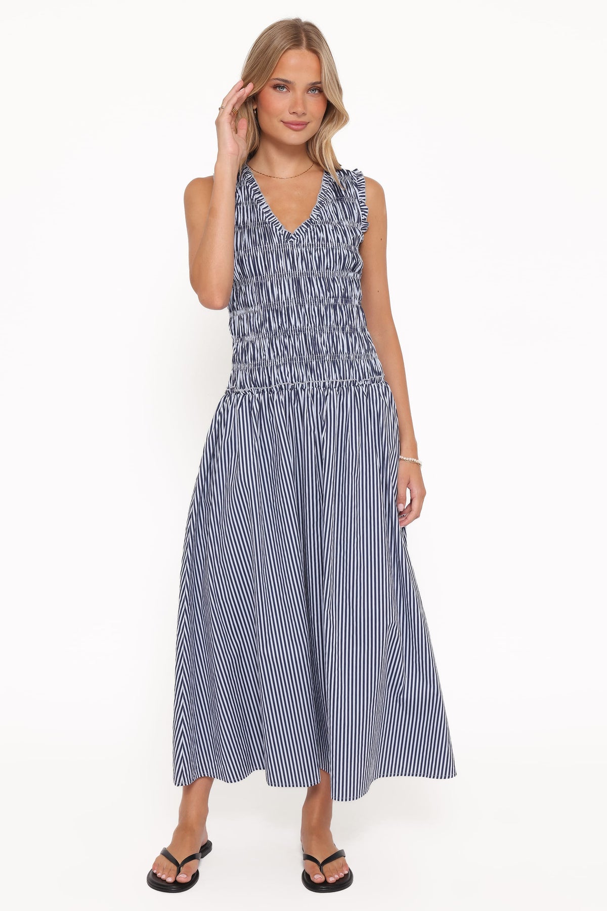Kirrilee Maxi Dress - Blue Stripe