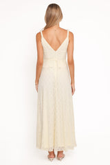 Kirsten Lace Maxi Dress - Yellow