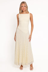 Kirsten Lace Maxi Dress - Yellow