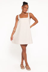 Kora Mini Dress - Chalk White